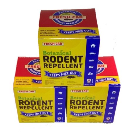 Earth Kind Fresh Cab Natural Botanical Rodent Repellant Mouse Pouch - 4 ct box - Pack of 3
