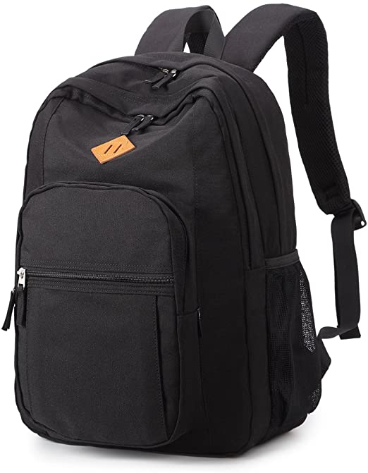 Abshoo Classical Basic Womens Travel Backpack For College Men Water Resistant Bookbag (Black)