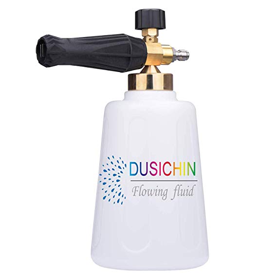 DUSICHIN SFL-203 Snow Foam Lance Foam Cannon Pressure Washer Jet Wash Quick Release Adjustable 67 OZ Capacity Bottle