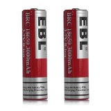 EBL 18650 37V 3000mAh Li-ion Rechargeable Batteries 2 Pack