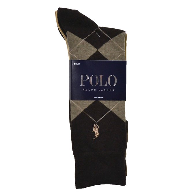 Polo Ralph Lauren Mens Dress Socks 3 Pair 6-12 12
