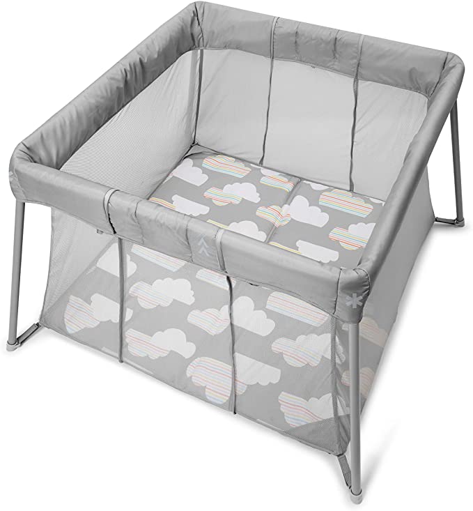 Skip Hop Portable Playard: Play to Night Expanding Travel Crib to Playard