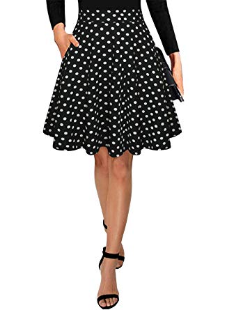Black Maxi Skirts for Women Vintage Summer High Waisted A-line Long Flowy Skirt