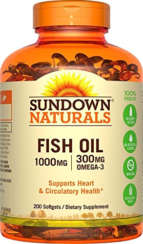 Sundown Naturals® Fish Oil 1000 mg, 200 Softgels