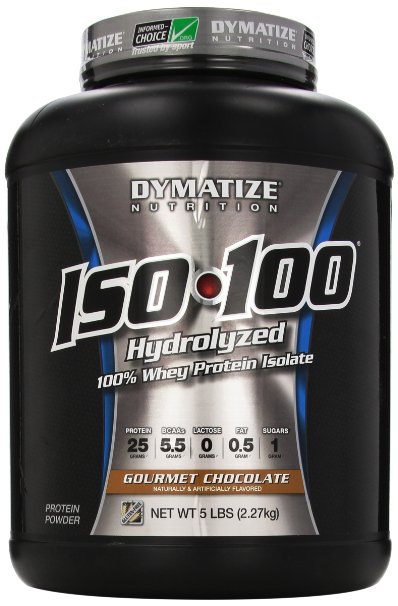 Dymatize Nutrition ISO 100 Whey Protein Powder Gourmet Chocolate 5 Pound