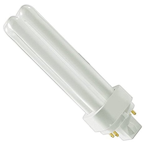 (4 Pack) PLC-18W 841, 4 Pin G24q-2, 18 Watt Double Tube, Compact Fluorescent Light Bulb, Replaces Sylvania 20668 and Philips - PL-C 18W/841/4P/ALTO