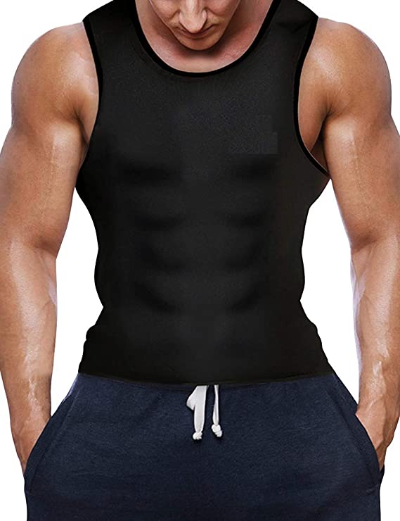 ADA Slimming Vest for Men Workout Tank Top Polymer Shapewear Sauna Vest for Weight Loss