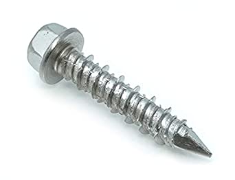 CONFAST 1/4" x 1-1/4" Concrete Screws 410 Stainless Steel Hex with Concrete Drill Bit for Anchoring to Masonry, Block or Brick (50 per Box)