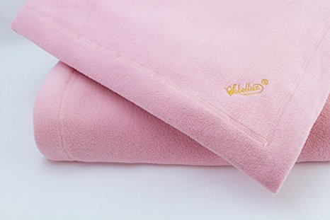 Soft Pink Fleece Sobellux Blanket - Full Size Bed Blanket
