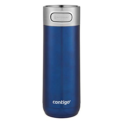 Contigo Luxe AUTOSEAL Vacuum-Insulated Travel Mug | Spill-Proof Coffee Mug with Stainless Steel THERMALOCK Double-Wall Insulation, 16 oz., Monaco