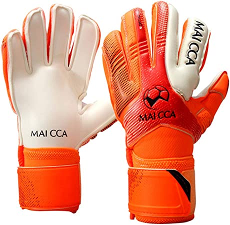 Haploon Adult & Youth Goalie Goalkeeper Gloves Professional Goalkeeper Gloves,Soccer Football Training Goalkeeper Secure Gloves with Finger Protector-Carry Tote Included