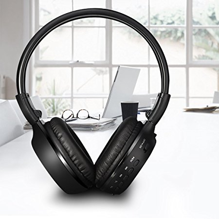 Bluetooth Headphone, ELEGIANT Stereo Hi-Fi Bass Wireless Foldable Headset Built-in Microphone and 3.7V 600mAh Battery For iPhone iPad Android Smartphone Tablets PC Laptop