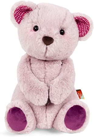 B. toys by Battat – Happy Hues – Jolly Jelly Bear – Soft & Cuddly Plush Teddy Bear – Huggable Stuffed Animal Bear Toy – Washable – Babies, Toddlers, Kids, Multi, 12 inches (BX1855C30Z)