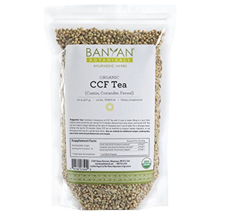Banyan Botanicals CCF Tea (Cumin, Coriander, Fennel) - USDA Organic - Digestive Tea to Support Natural Detoxification* (1/2 lb)
