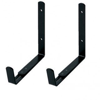 Stewart Adjustable Wall Brackets for Troughs - Black