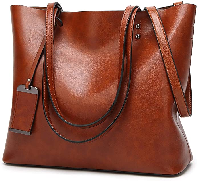 Obosoyo Women’s Satchel Hobo Top Handle Tote Shoulder Purse Soft Leather Crossbody Designer Handbag Big Capacity Bucket Bags