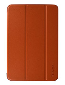 Galaxy Tab A 8.0 Case - Tessday Slim Lightweight Smart Shell Standing Cover for Galaxy Tab A 8.0 Tablet SM-T350, SM-P350, Orange