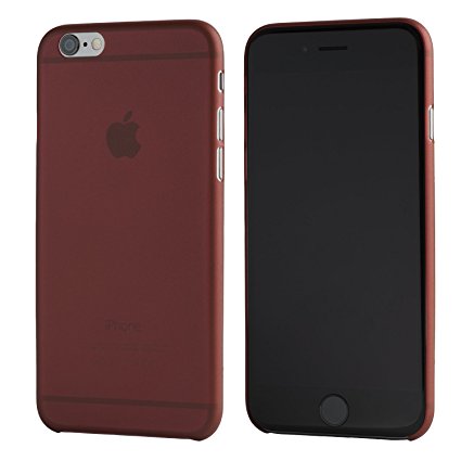 iPhone 6 Case, TOTALLEE The Scarf - The Thinnest Case for iPhone 6 / 6S - Ultra Thin & Ultra Light - Slim Minimal Lightweight 4.7 Screen (Burgundy Red)