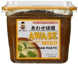 Miko - Awase Miso Soyabean Paste Aka  Shiro - 500 Gram - GMO Free Japanese Miso Paste