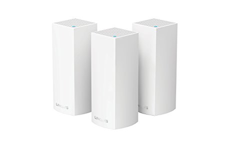 Linksys Velop Tri-band AC6600 Whole Home WiFi Mesh System, 3-Pack (coverage up to 6000 sq. ft)