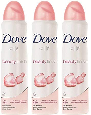 Dove Deodorant Spray Beauty Finish 5.07 oz (3 Pack)