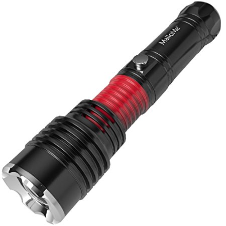 MalloMe 5000 Tactical LED Flashlight Ultra Bright 500 Lumens with Zoomable Adjustable 5 Torch Light Modes