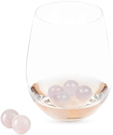 Twine 6154 Garden Party: Rose Quartz Wine Gems Set of 6, One Size, Multicolor