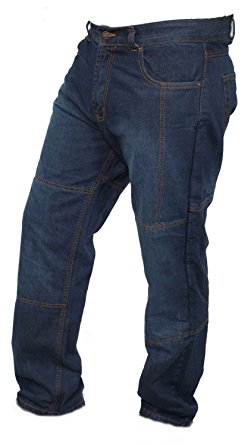 Newfacelook Men's Motorcycle Jeans Comes with Protective Linning