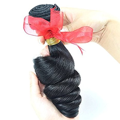 Eayon Hair Brazilian Loose Wave Hair extention Length 10"-14" 100g/pcs 100% Brazilian Weave Human Hair Natural Color (10'')