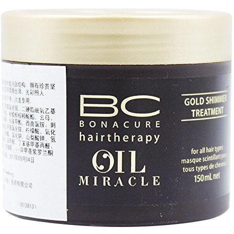 Schwarzkopf 16282800744 BC Oil Miracle Gold Shimmer Treatment - For All Hair Types - 150ml-5oz