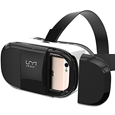 VR Headset UMIDIGI 3D Glasses with Adjustable Lenses/Magnet Trigger/Head Strap for 4~6 Inch Smartphone VR Box for 3D Movies Games Compatible with iPhone, Samsung