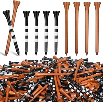 Mudder 600 Pack Wooden Golf Tees Wood Golfing Tees Golf Tees Bulk for Men Golf Balls Accessories