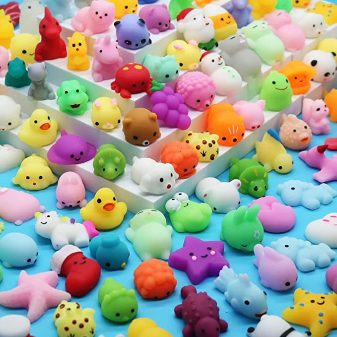 Huastyle 30 Pcs Mochi Squishy Toys for Kids Party Favors Easter Egg Stuffers Fillers, Kawaii Mini Stress Toys Treasure Box Toys for Classroom Prizes Goodie Bag Stuffers Pinata Filler