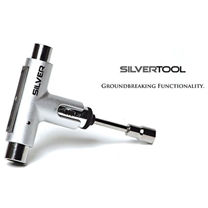 Silver Ratchet Skateboard Tool SILVER by TCOshop.com