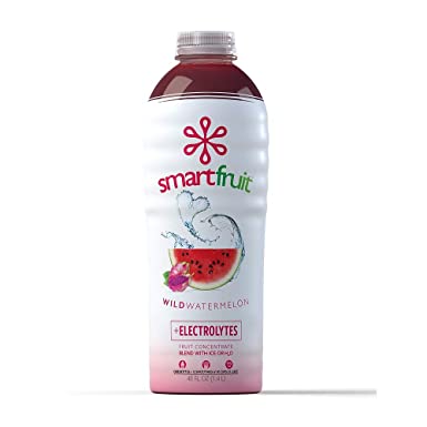 Smartfruit Wild Watermelon + Electrolytes, 100% Real Fruit Purée, Non-GMO, No Additives, Vegan - 48 Fl. Oz