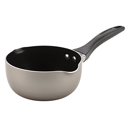 Farberware Dishwasher Safe Nonstick Aluminum 1-Quart Saucier, Champagne