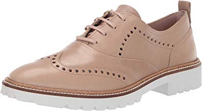 ECCO Women's Incise Tailored Wing Tip Oxford Flat