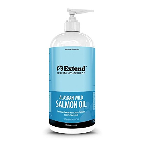 Extend - Alaskan Wild Salmon Oil for Dogs and Cats - 100% Pure Natural Food Grade Liquid - EPA and DHA Fatty Acids