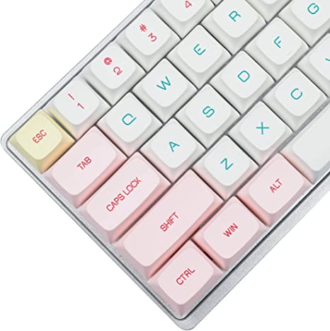 YMDK 146 Key Macaron Dye Sub ZDA Similar to XDA Keycaps PBT Keycap for MX Keyboard 104 87 61 Melody 96 KBD75 ID80 GK64 SP84