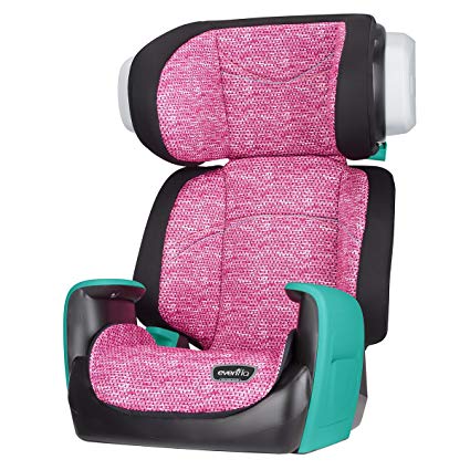 Evenflo Spectrum 2-In-1 Booster Car Seat, Fuchsia Shock