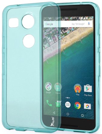 Nexus 5X Case, Tauri [Scratch Resistant] Premium Ultra Slim Thin Clear Flexible Soft TPU Gel Skin Protective Case Cover for LG Google Nexus 5X - Mint