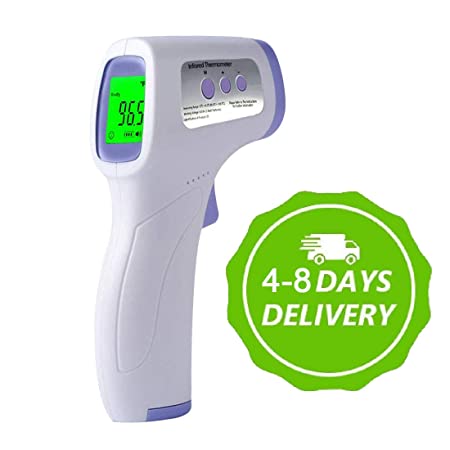 Digital Infrared Forehead Thermometer, Non-Contact Thermometer for Baby Kids Child and Adults, Accurate Instant Measurement, No Touch Forehead Temperature Gun with Celsius Fahrenheit and LCD Display