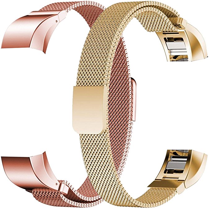 For Fitbit Alta HR and Alta Bands, Humenn Replacement Milanese Loop Stainless Steel Metal Bands For Fitbit Alta HR/ Alta