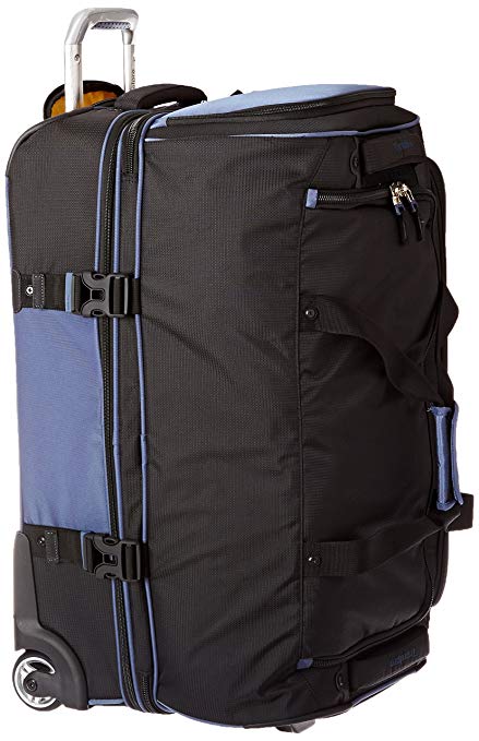 Travelpro Tpro Bold 2.0 26 Inch Drop Bottom Rolling Duffel, Black/Navy, One Size