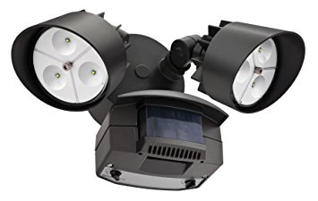 Lithonia Lighting OFLR 6LC 120 MO BZ LED Outdoor Floodlight 2-Light Motion Sensor, Black Bronze