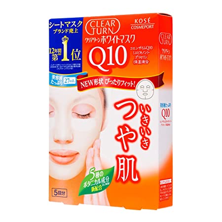 Kose Clear Turn White Coenzyme Q10 Paper Facial Mask