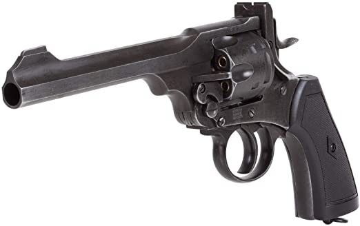 Webley MKVI CO2 Pellet Revolver Battlefield Finish air Pistol