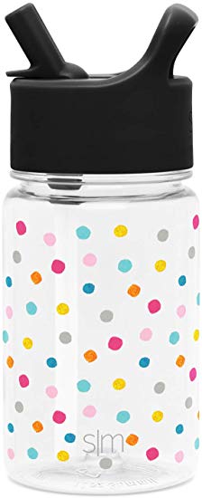 Simple Modern 12 Ounce Summit Kids Tritan Water Bottle with Straw Lid Sippy Cup - Dishwasher Safe Tumbler Travel Mug -