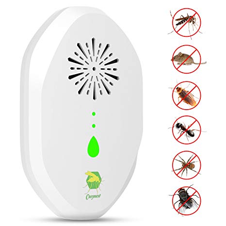 Cosynest Ultrasonic Pest Repeller Pest Control,[2018 Upgraded] 3 in 1 Electronic Bug Repellent Home Plug-in get rid Mice Mosquitoes Bugs Roaches Ants Spiders Rats Fleas Birds Rodents Insects (White)