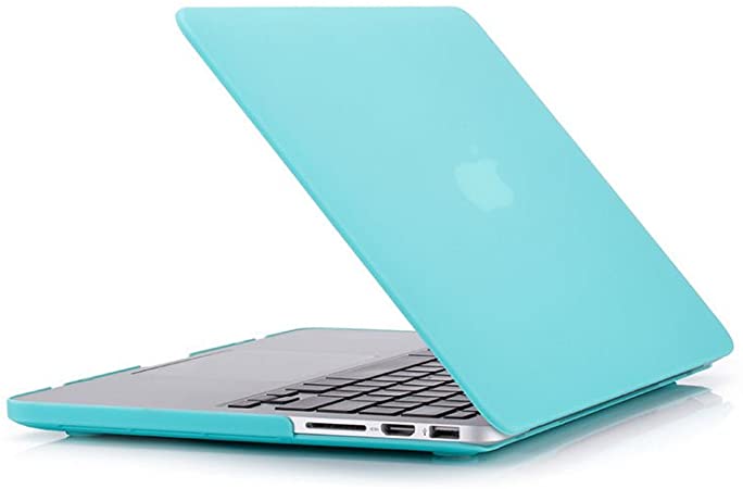 MacBook Pro Retina 13 Case A1502/A1425, RUBAN Plastic Hard Shell Cover for MacBook Pro 13 inch with Retina - Turquoise